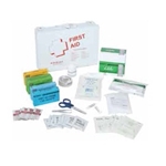 Standard First Aid Kit w/CPR Kit- Steel Box (25 People)