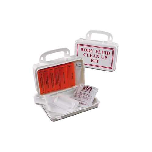 Body Fluid Clean Up Kit w/CPR in Plastic Box