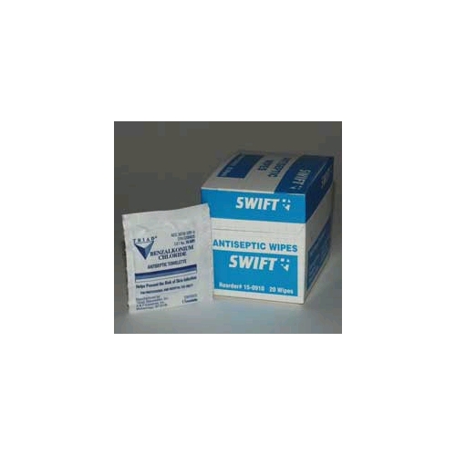 Swift Antiseptic Wipes, 20/Box