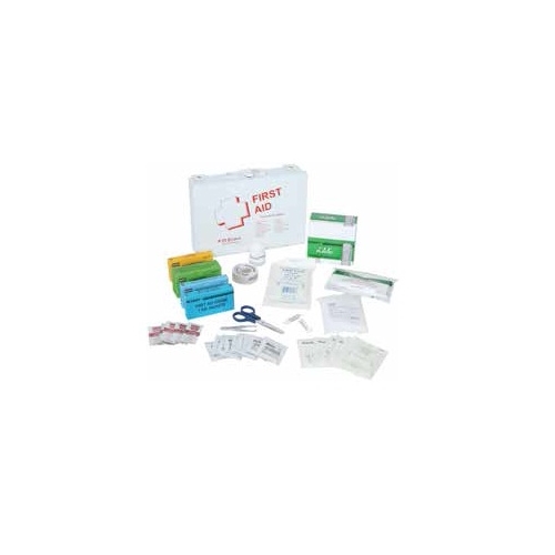 Standard First Aid Kit w/CPR Kit- Steel Box (25 People)